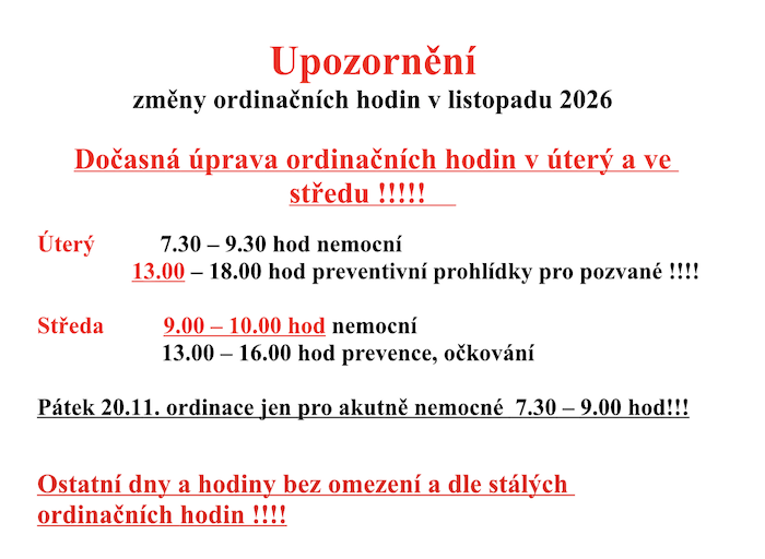 změny