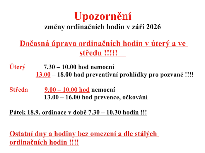 změny